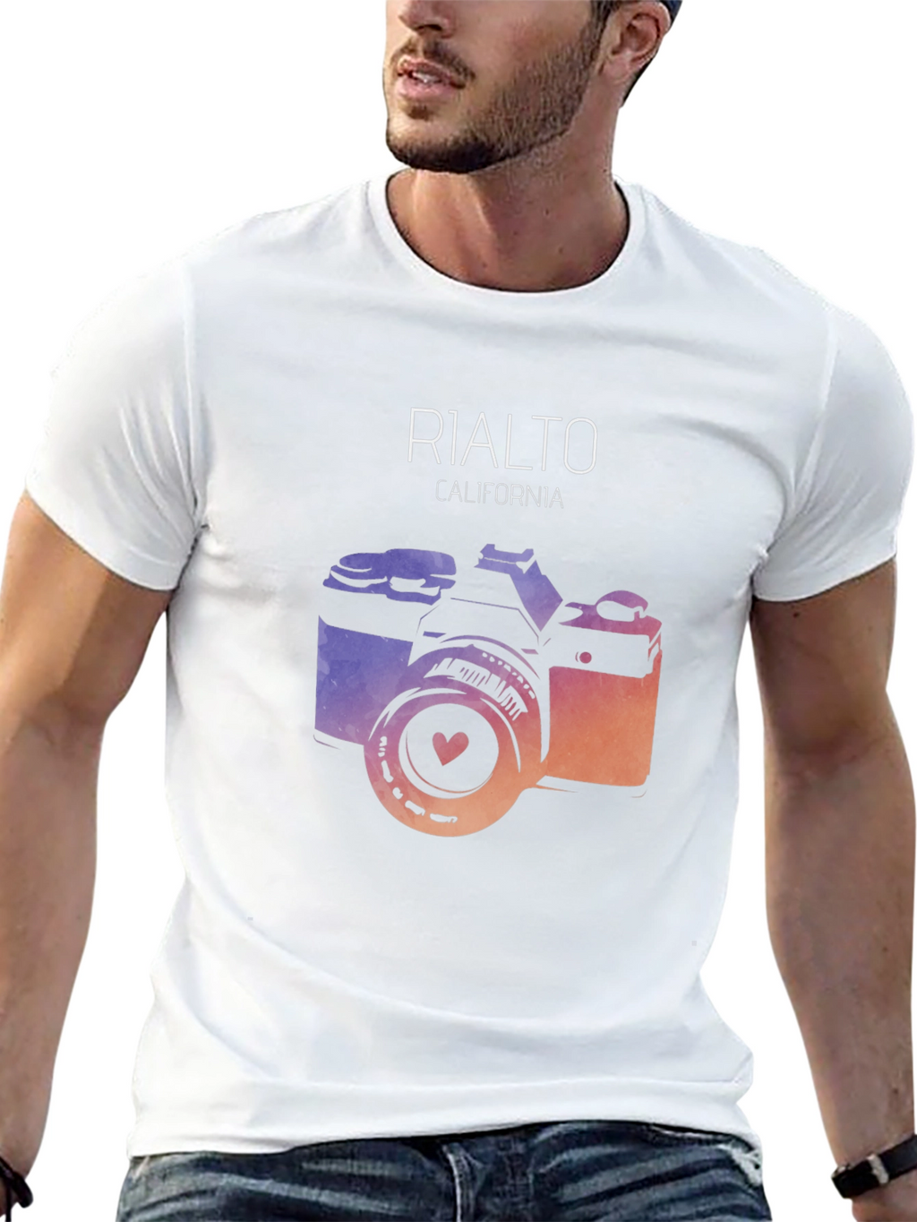 Rialto California Camera Graphic Tee