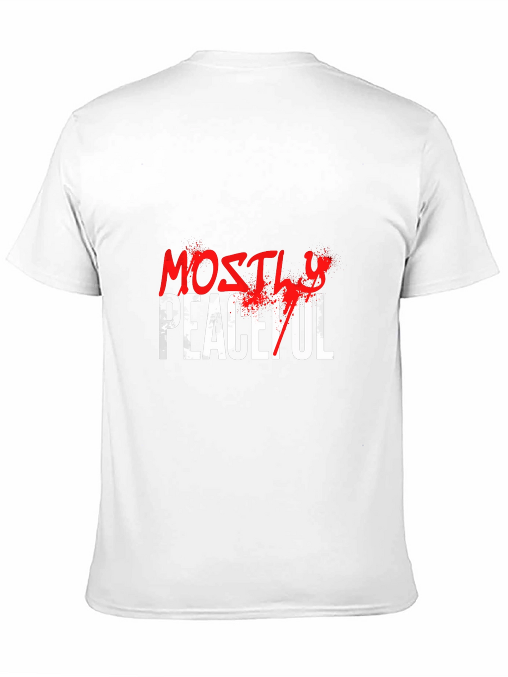 Mostly Peaceful Graphic T-Shirt - Black Casual Tee