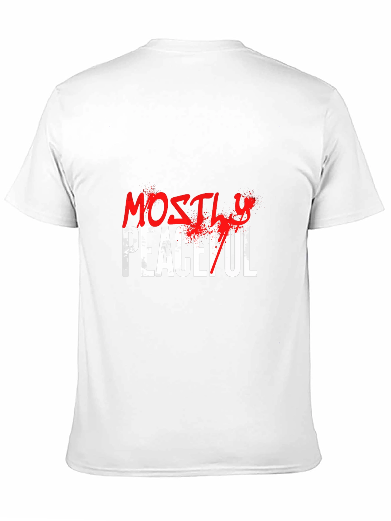 Mostly Peaceful Graphic T-Shirt - Black Casual Tee