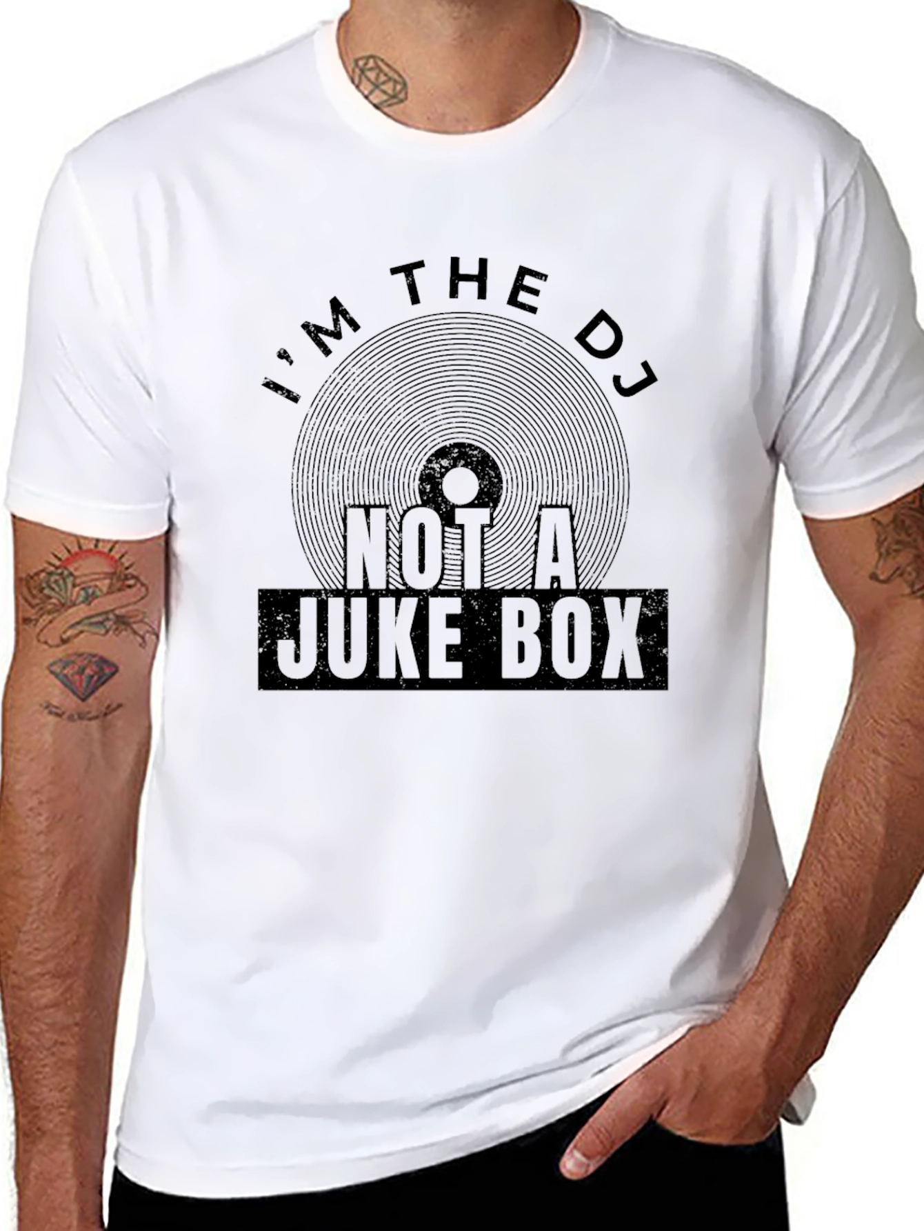 Im The DJ Not A Juke Box Funny Music T-Shirt