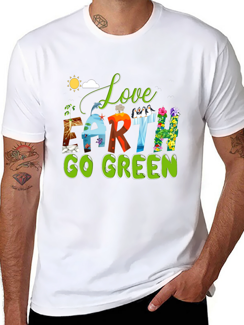 Love Earth Go Green T-Shirt