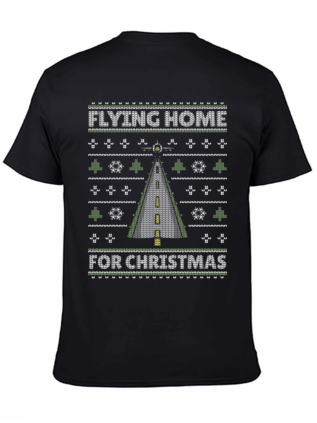 Flying Home For Christmas Ugly Sweater T-Shirt