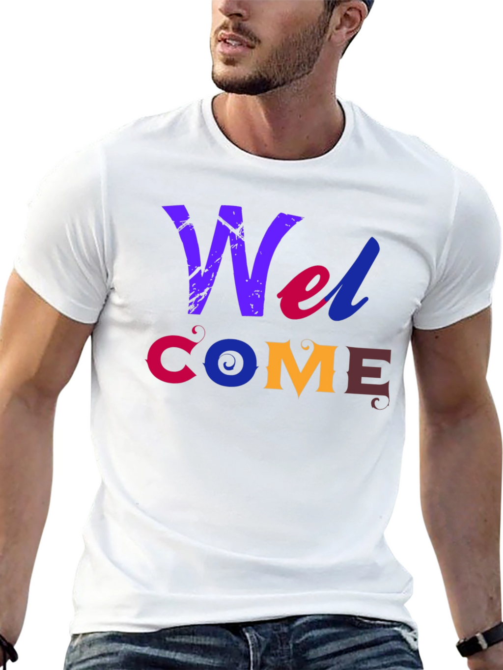 Welcome Graphic Print T-Shirt