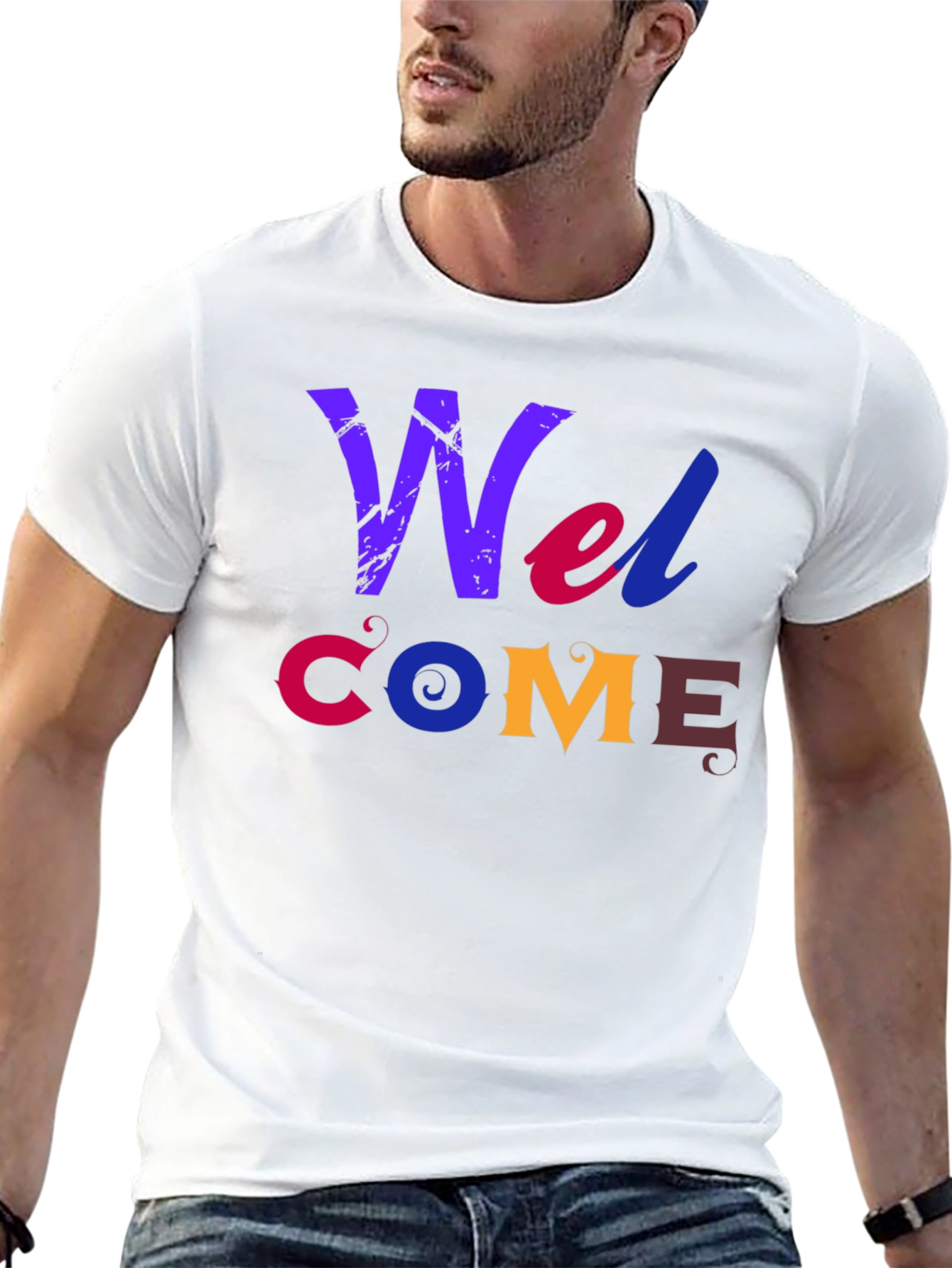 Welcome Graphic Print T-Shirt