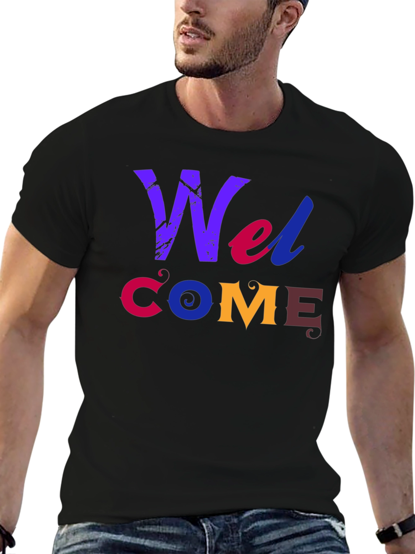 Welcome Graphic Print T-Shirt