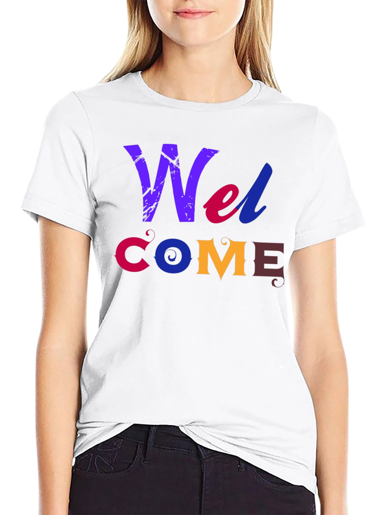 Welcome Graphic Print T-Shirt