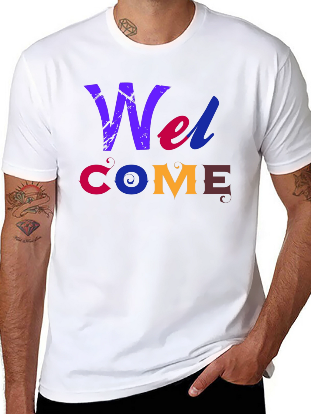 Welcome Graphic Print T-Shirt