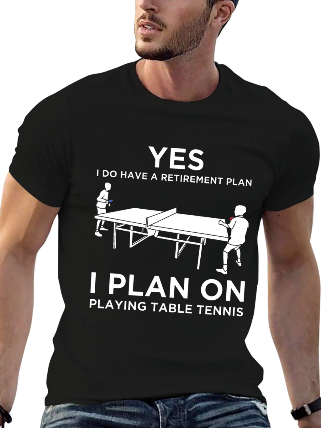 Retirement Plan Table Tennis T-Shirt