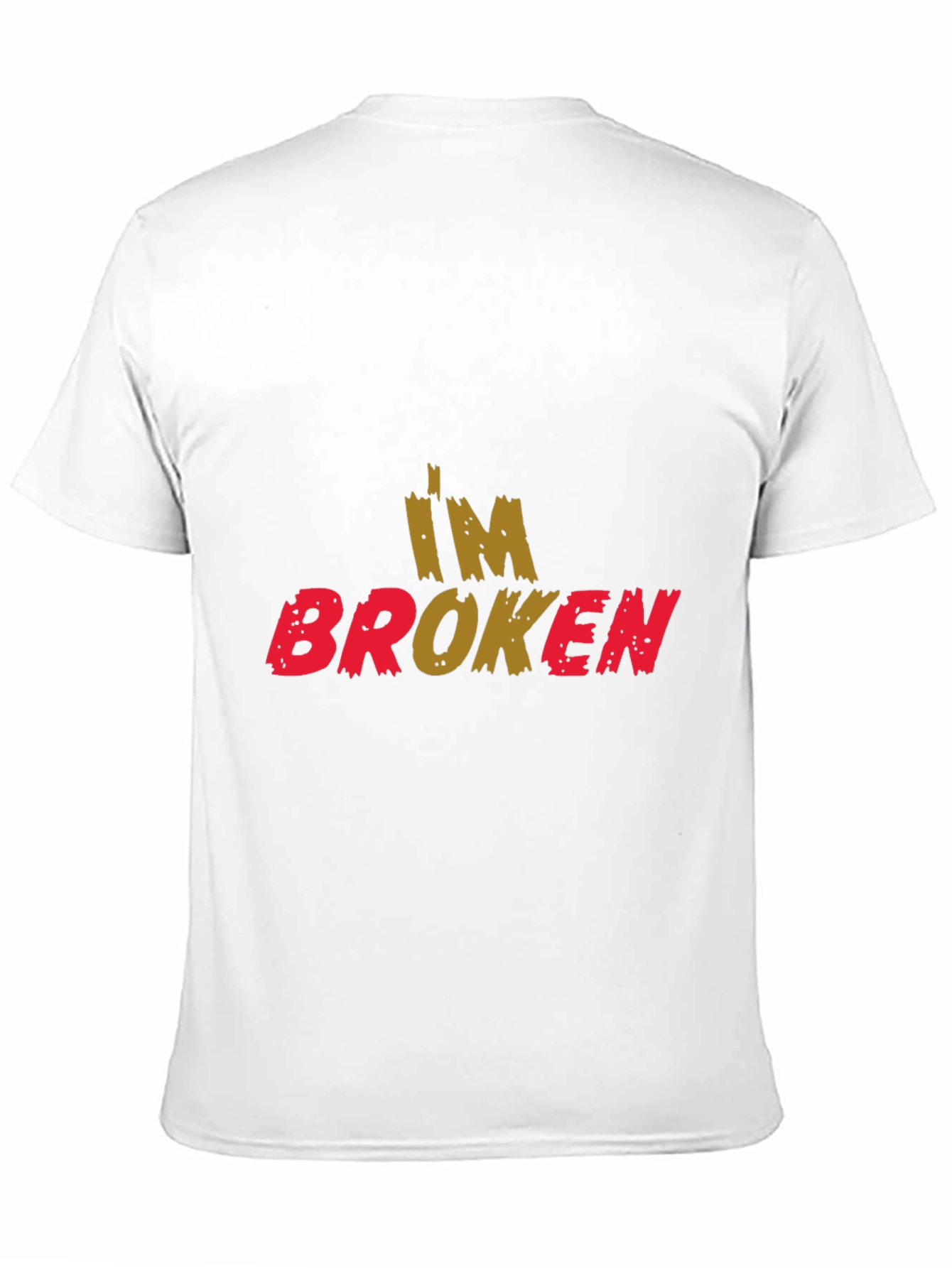 Im Broken Graphic Print Black T-Shirt