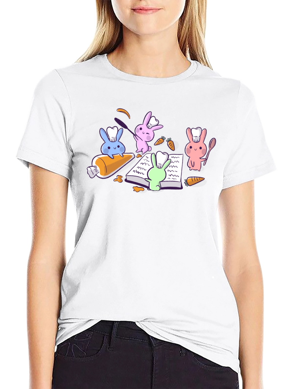 Chef Rabbits T-Shirt - Cute Culinary Crew