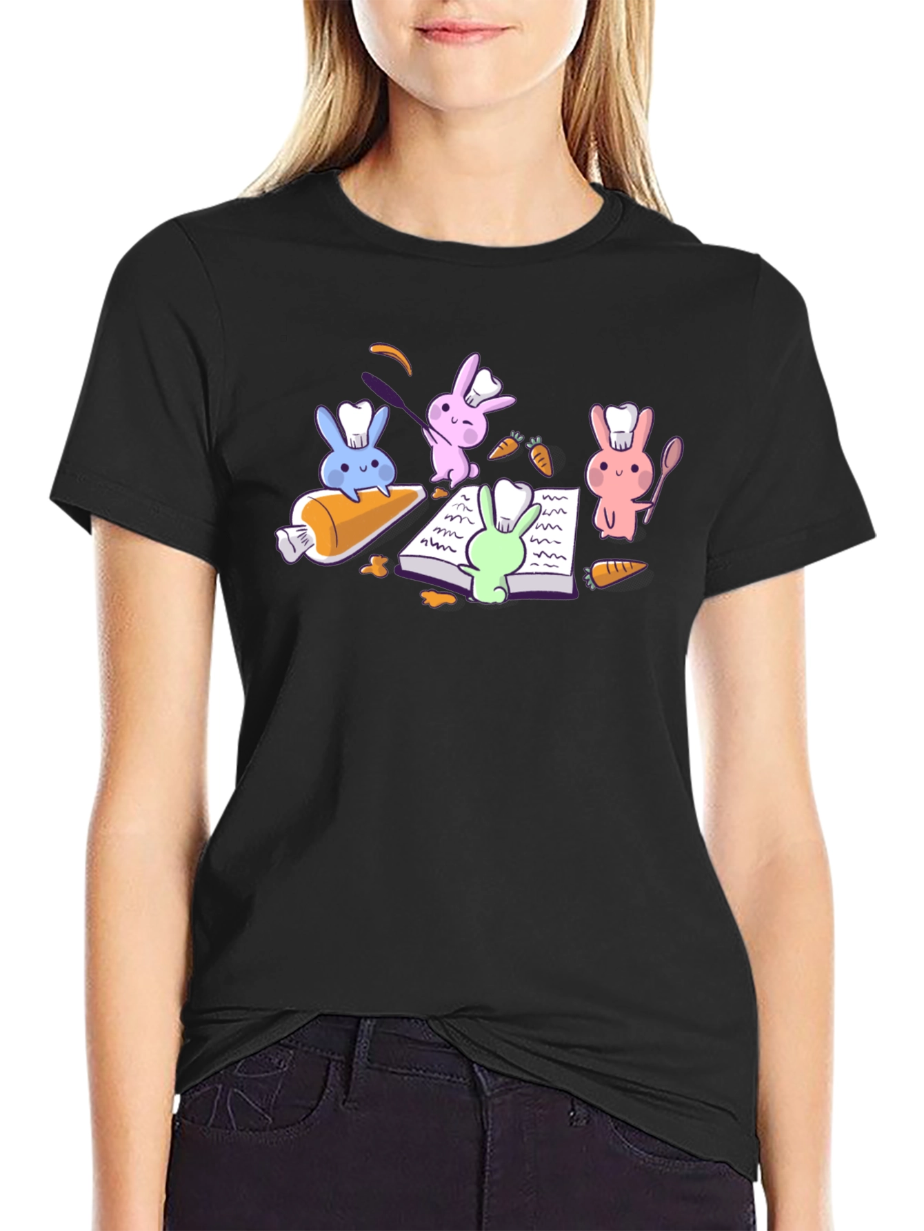 Chef Rabbits T-Shirt - Cute Culinary Crew