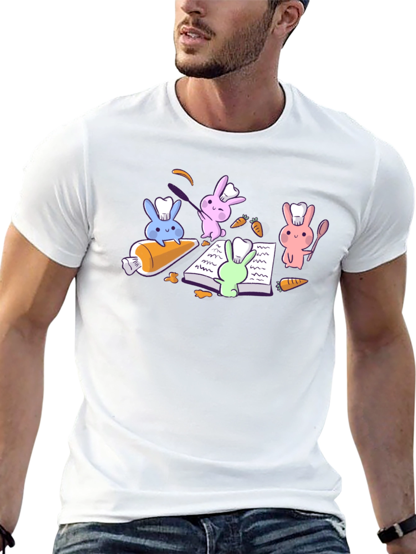Chef Rabbits T-Shirt - Cute Culinary Crew