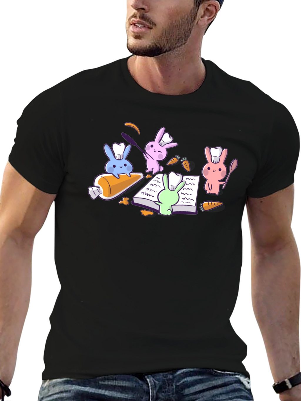 Chef Rabbits T-Shirt - Cute Culinary Crew
