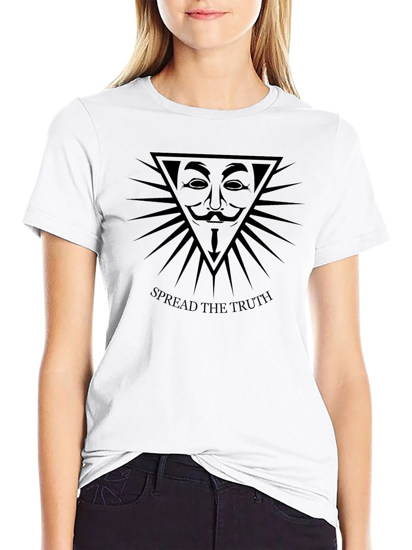 Anonymous Spread The Truth Graphic Tee