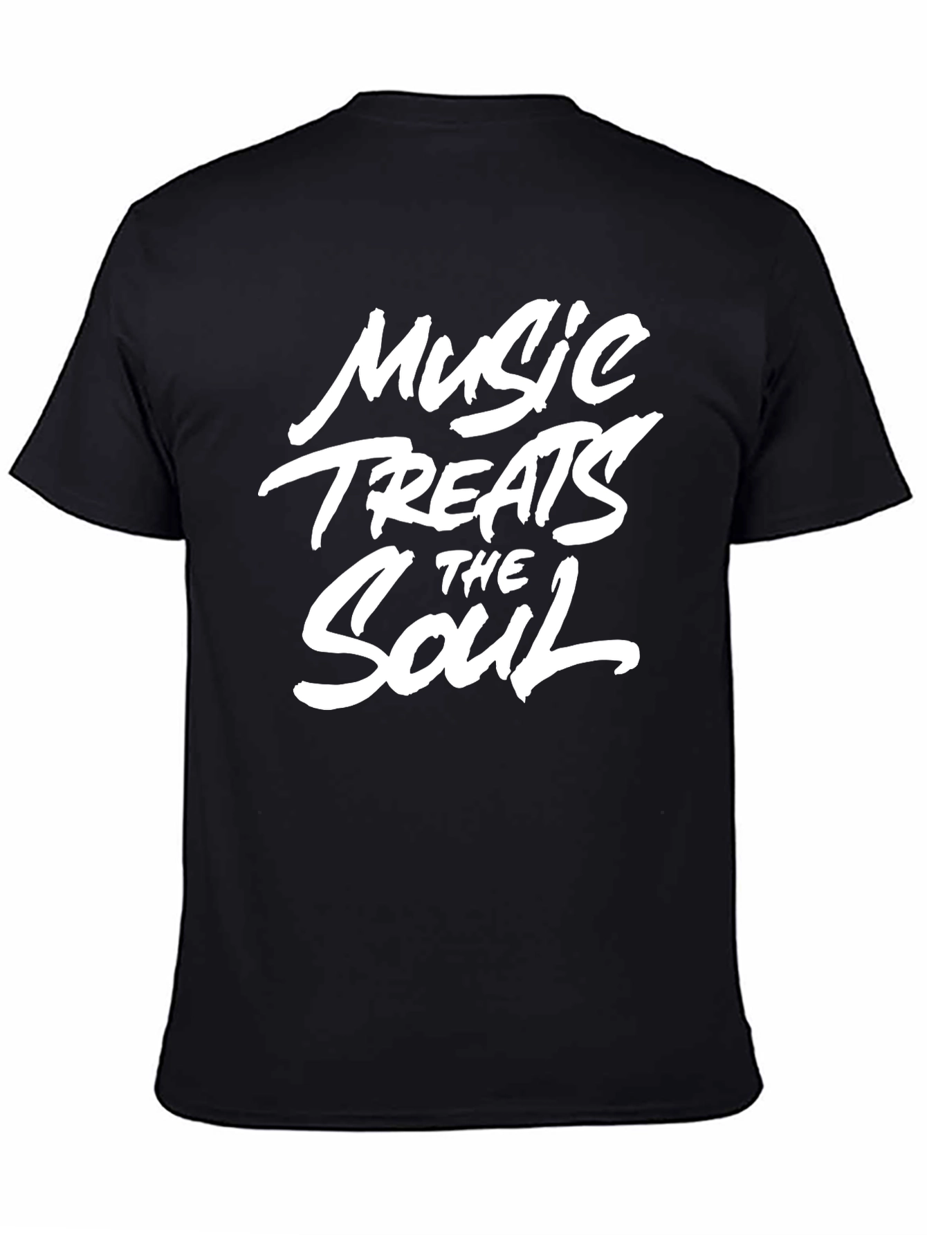 Music Treats the Soul Black Graphic Tee