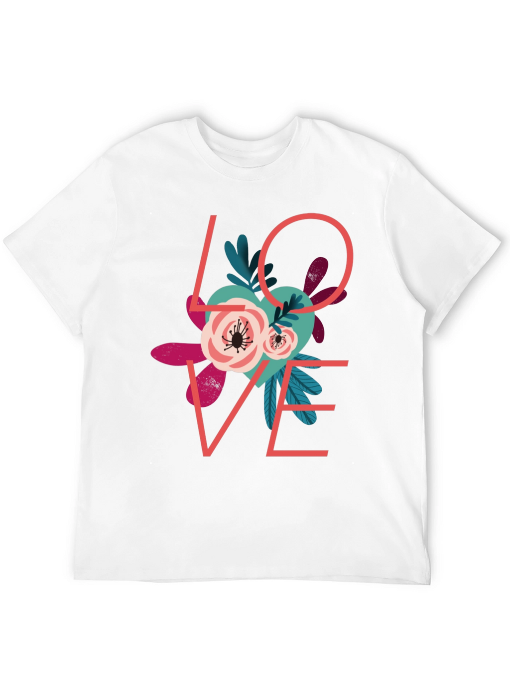 Love Floral Graphic T-Shirt