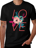 Love Floral Graphic T-Shirt