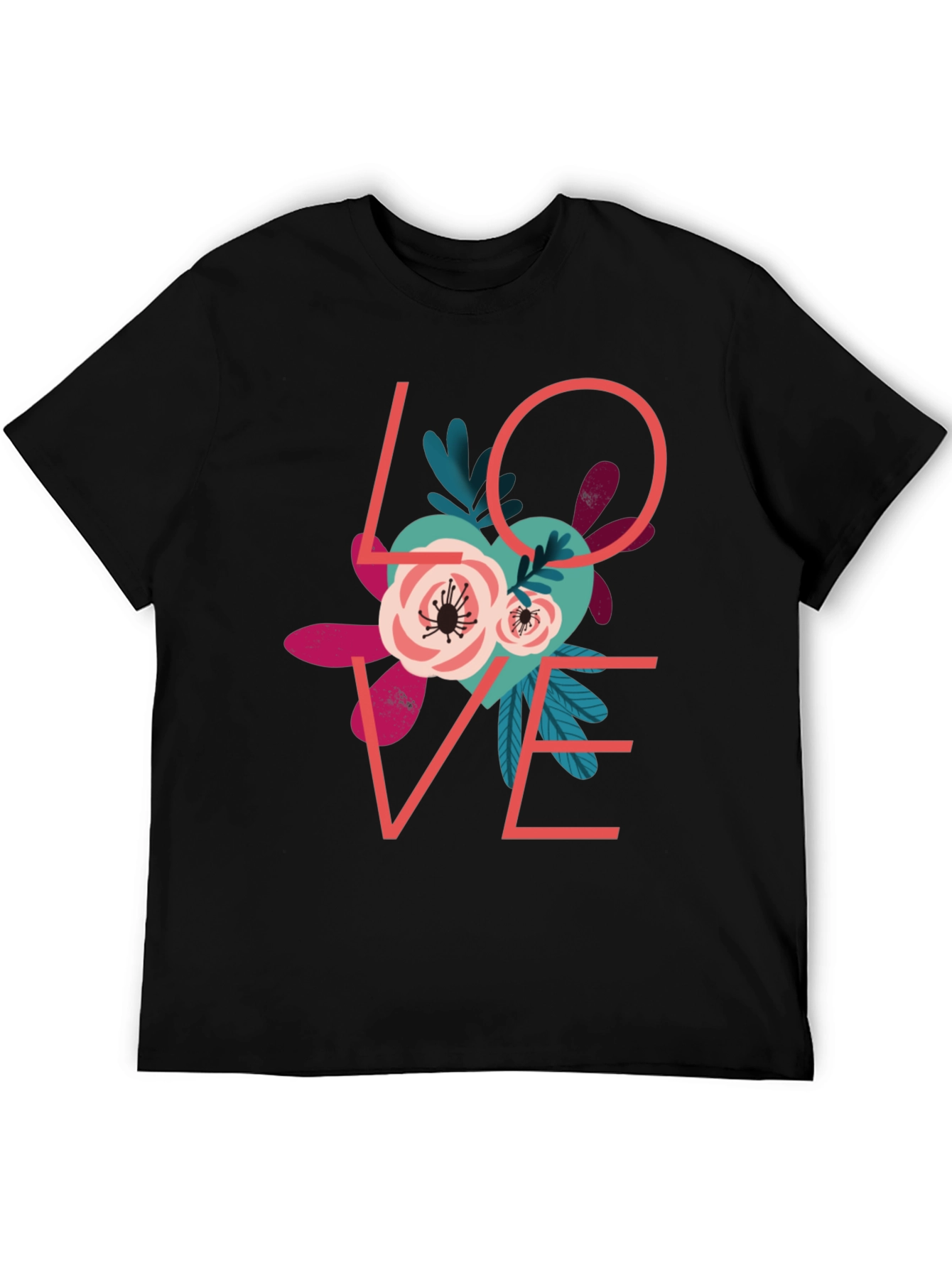 Love Floral Graphic T-Shirt
