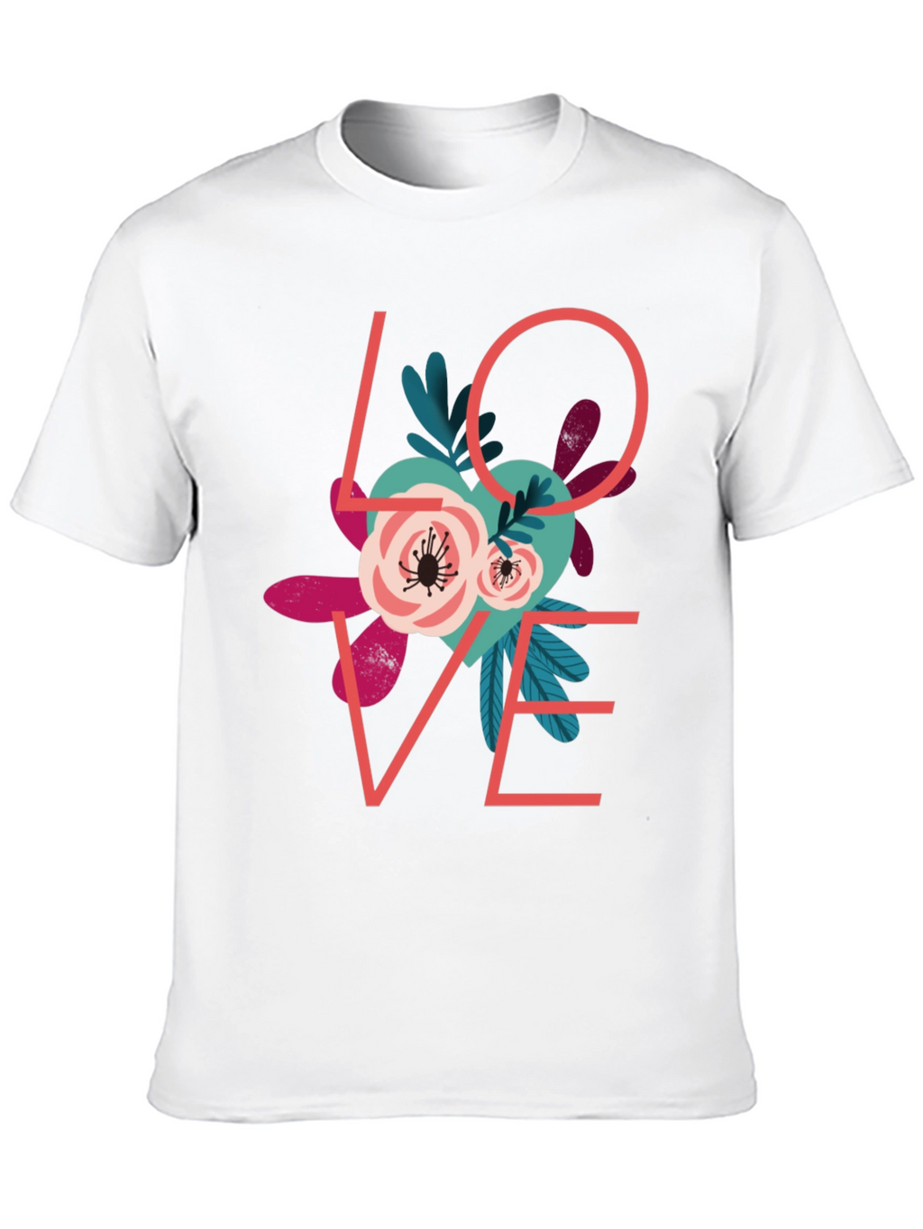 Love Floral Graphic T-Shirt