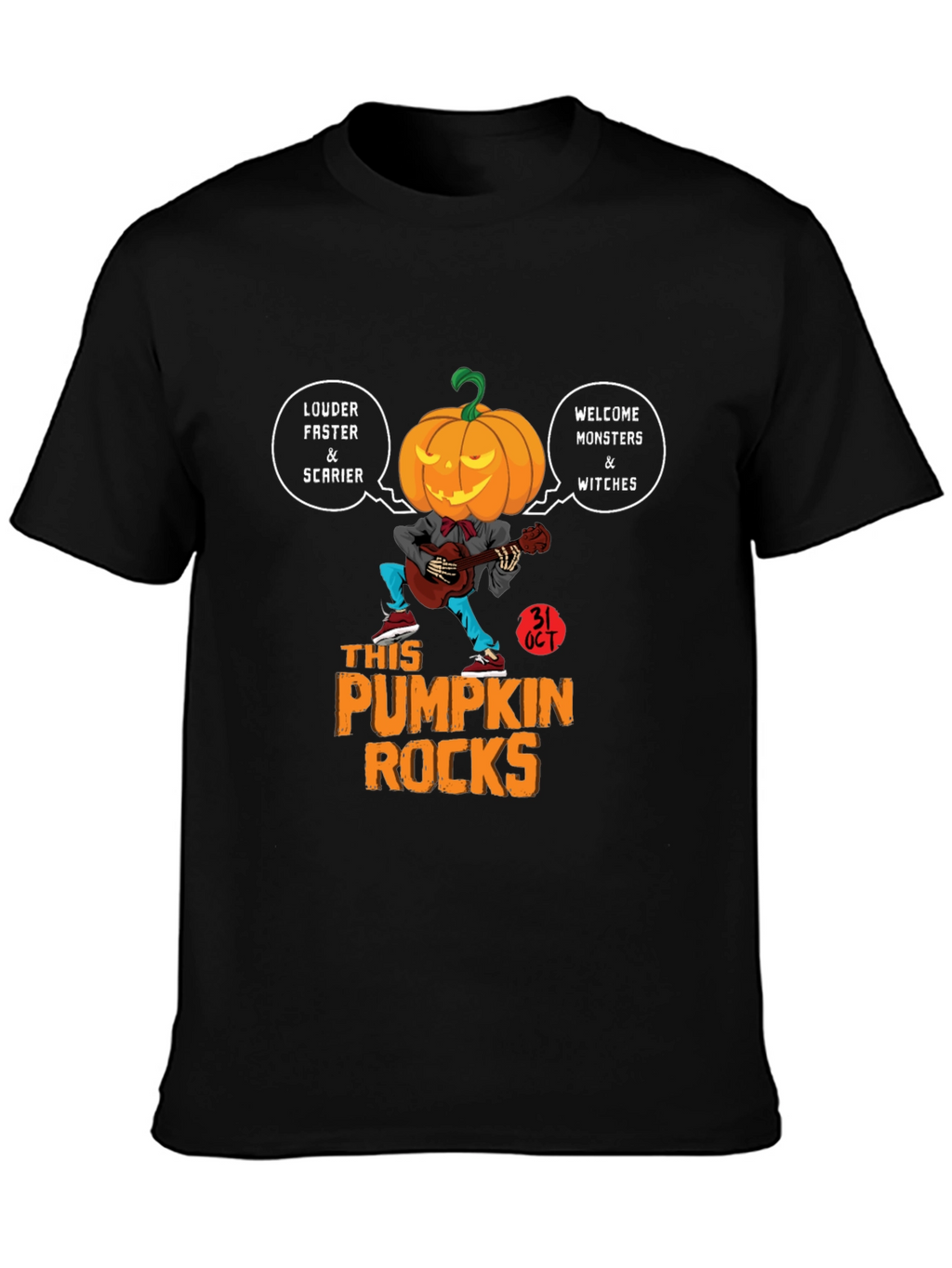 Pumpkin Rocks Halloween T-Shirt
