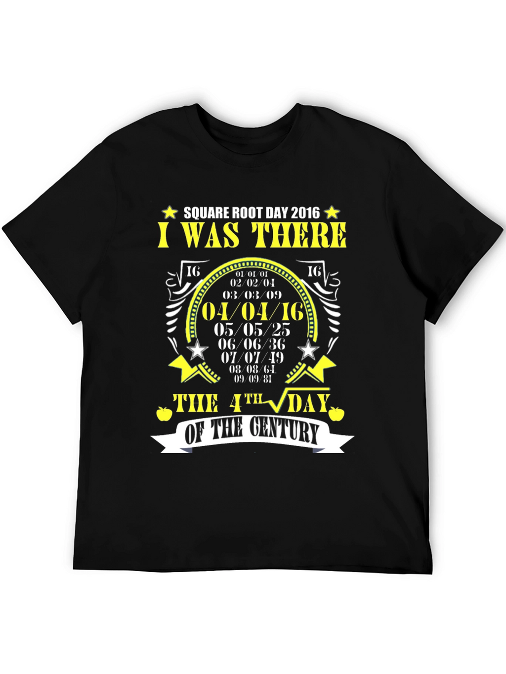 Square Root Day 2016 T-Shirt Math Pun Tee