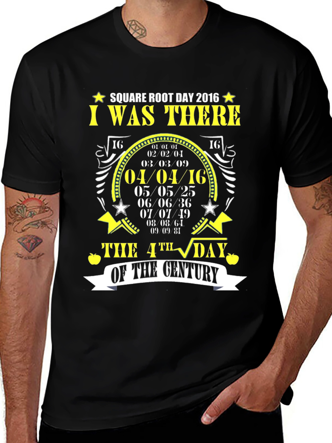 Square Root Day 2016 T-Shirt Math Pun Tee