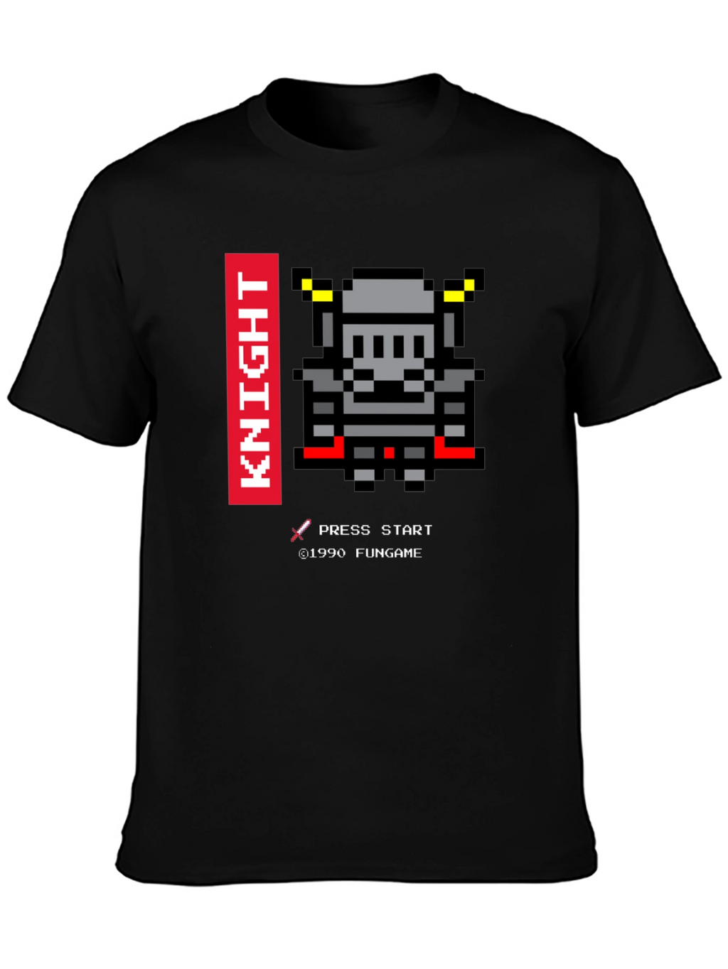 Pixel Knight T-Shirt - Retro Gaming Tee