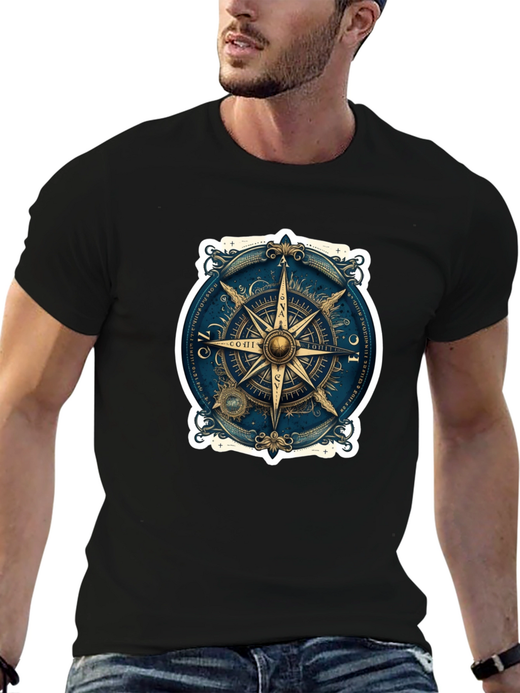 Nautical Compass Rose Graphic Tee