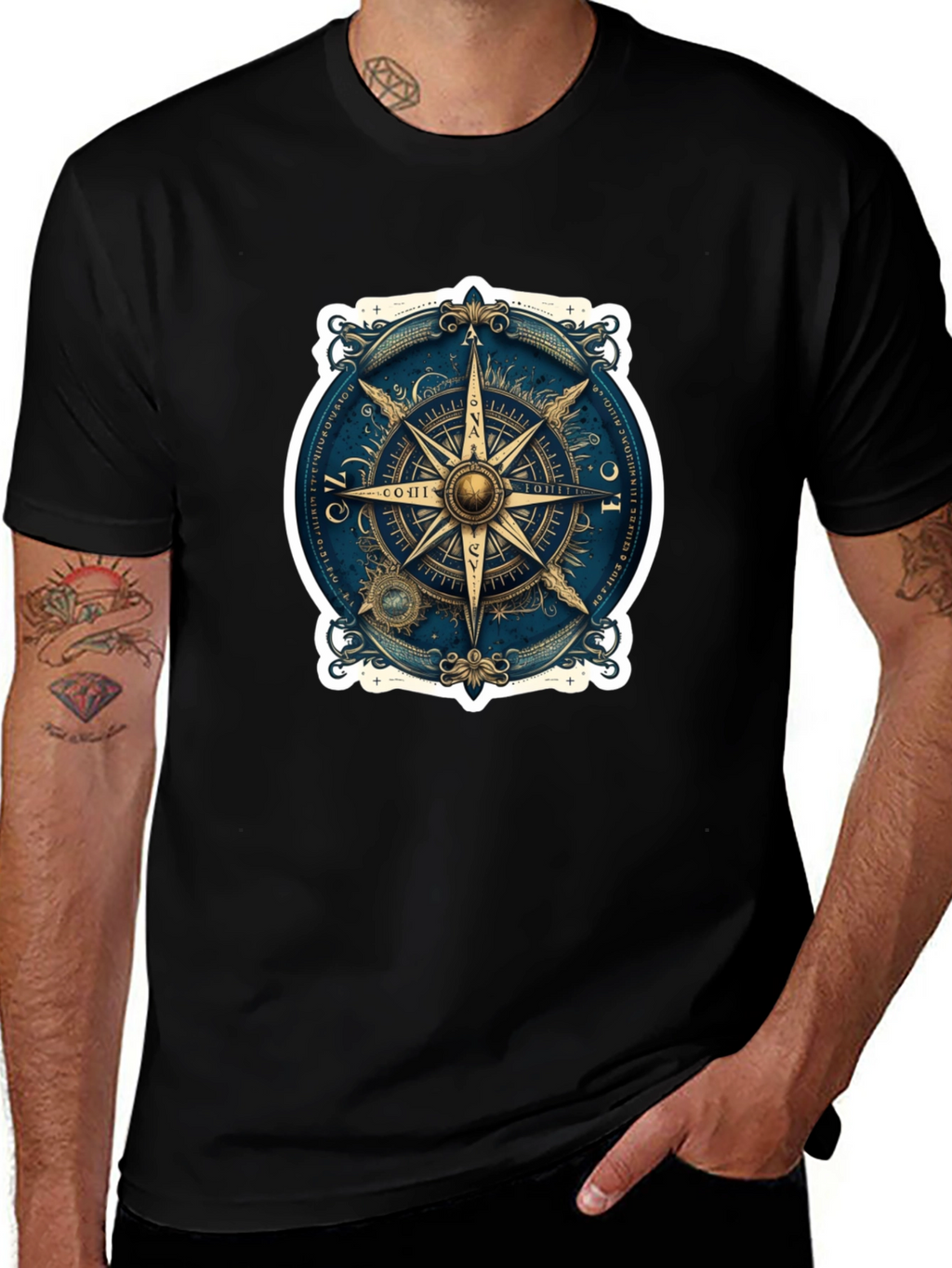 Nautical Compass Rose Graphic Tee