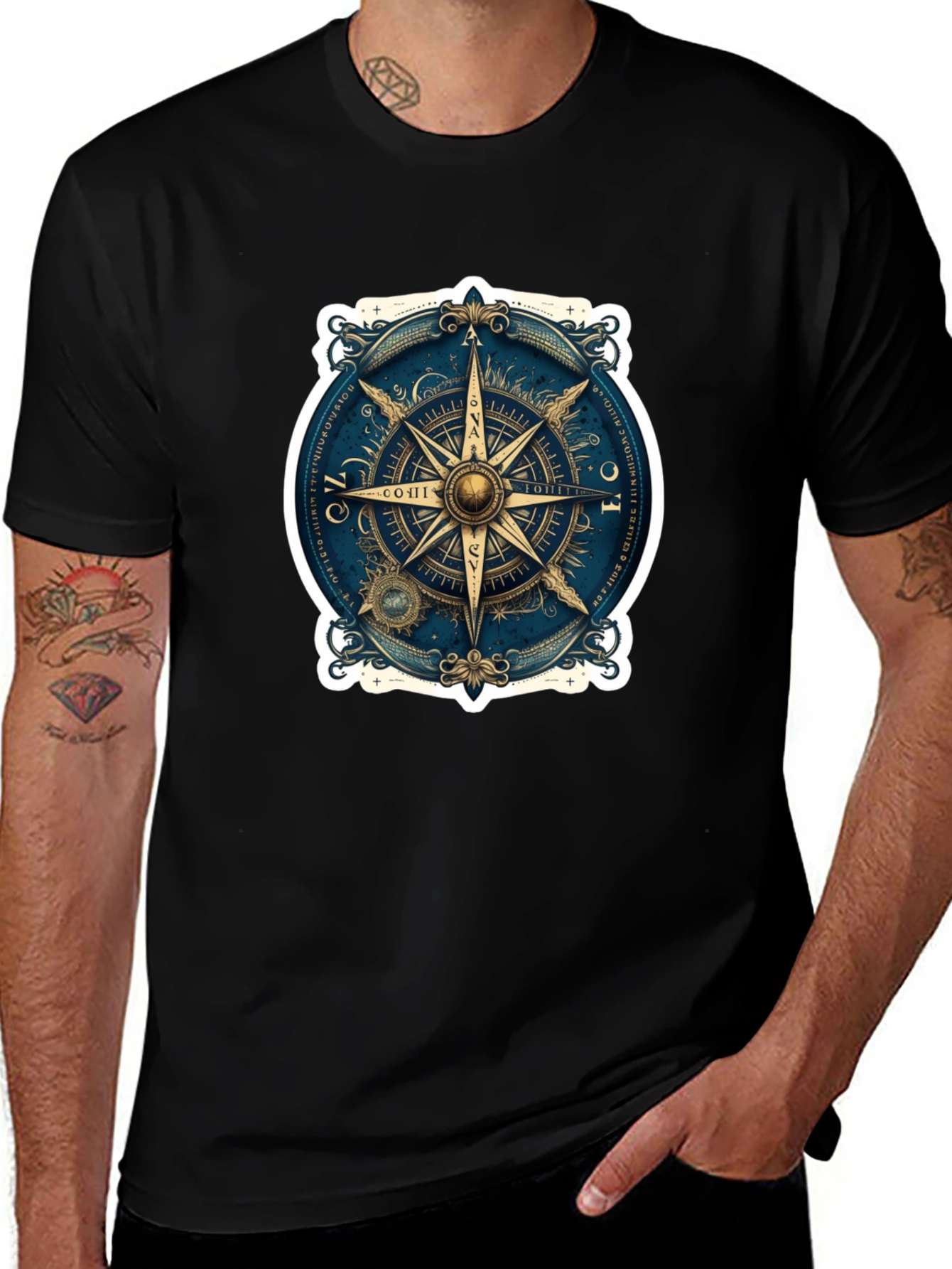 Nautical Compass Rose Graphic Tee
