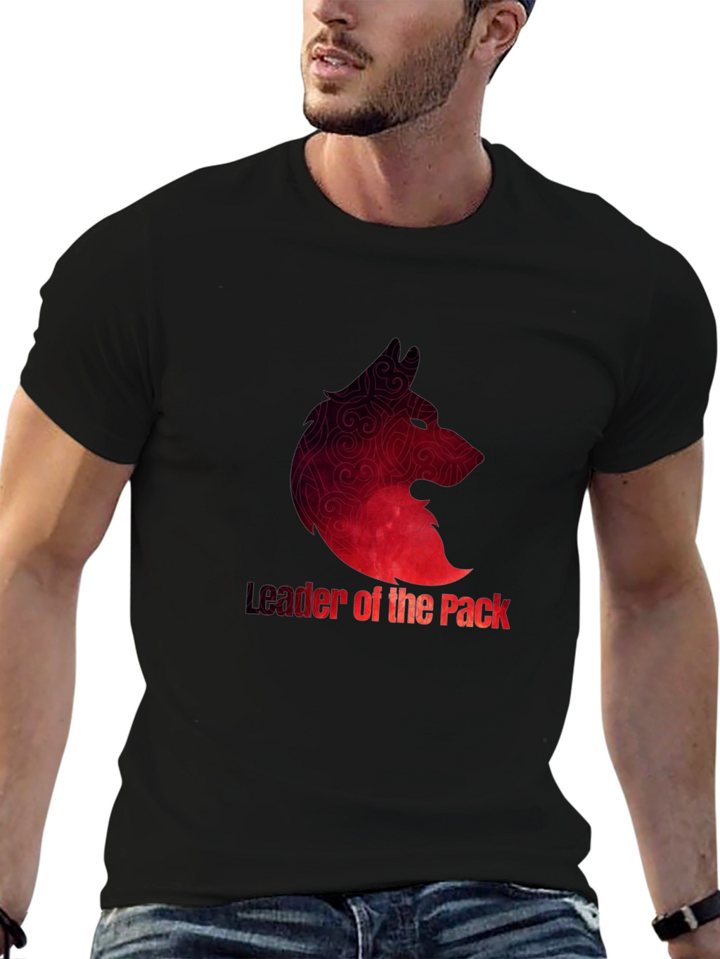 Leader of the Pack Wolf Graphic T-Shirt