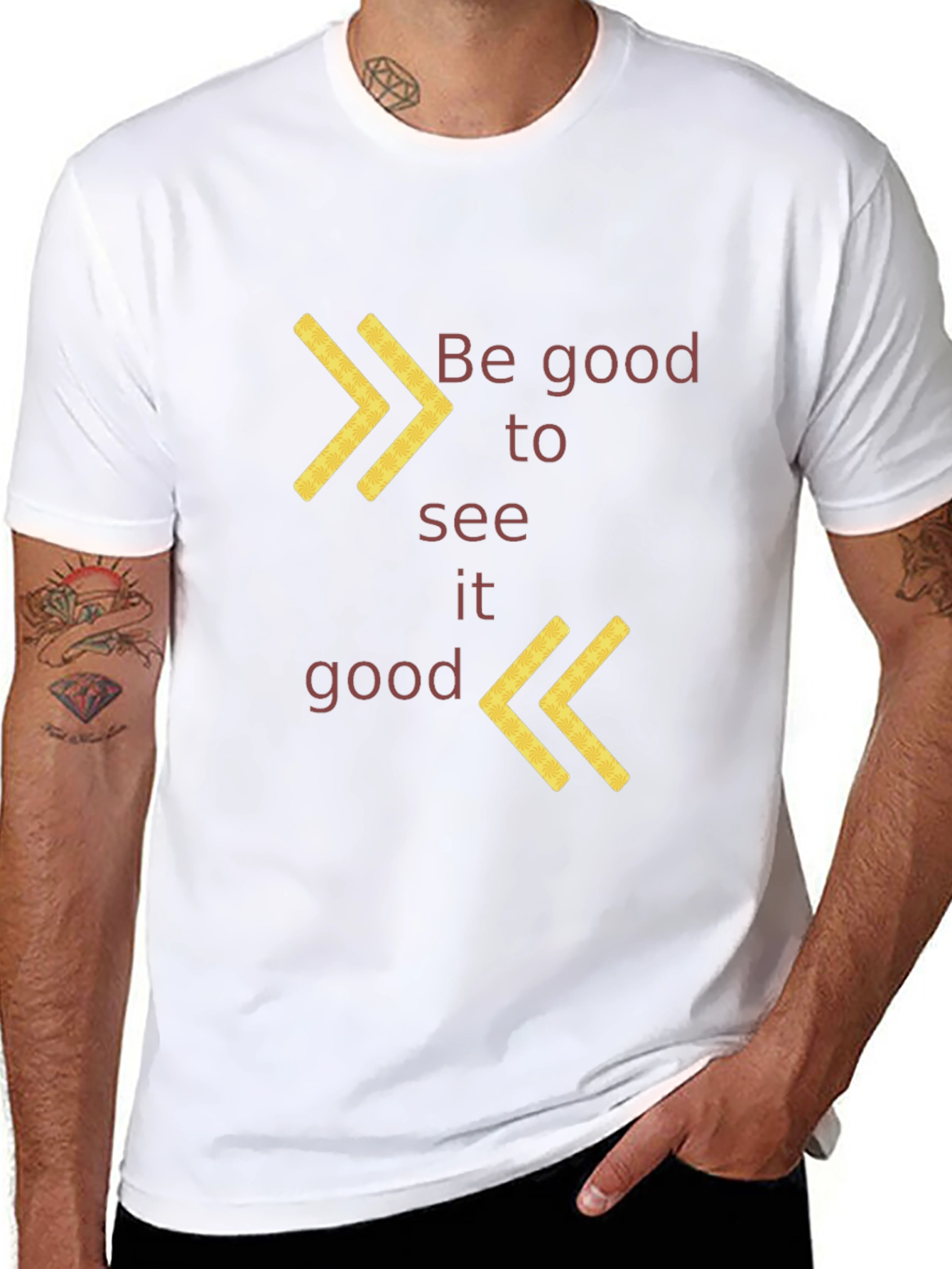 Be Good to See It Good Black Graphic Tee