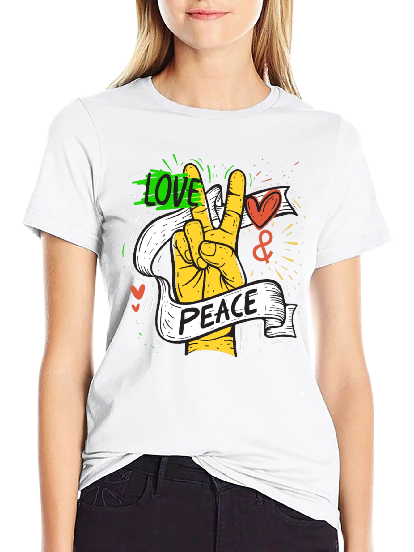 Love & Peace Graphic Tee