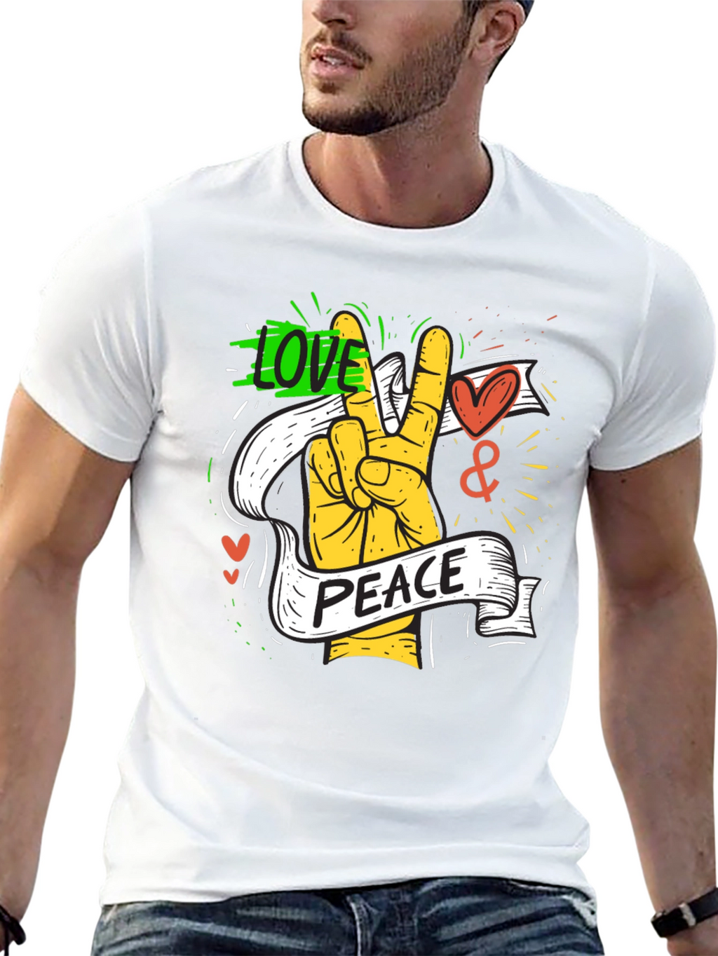 Love & Peace Graphic Tee