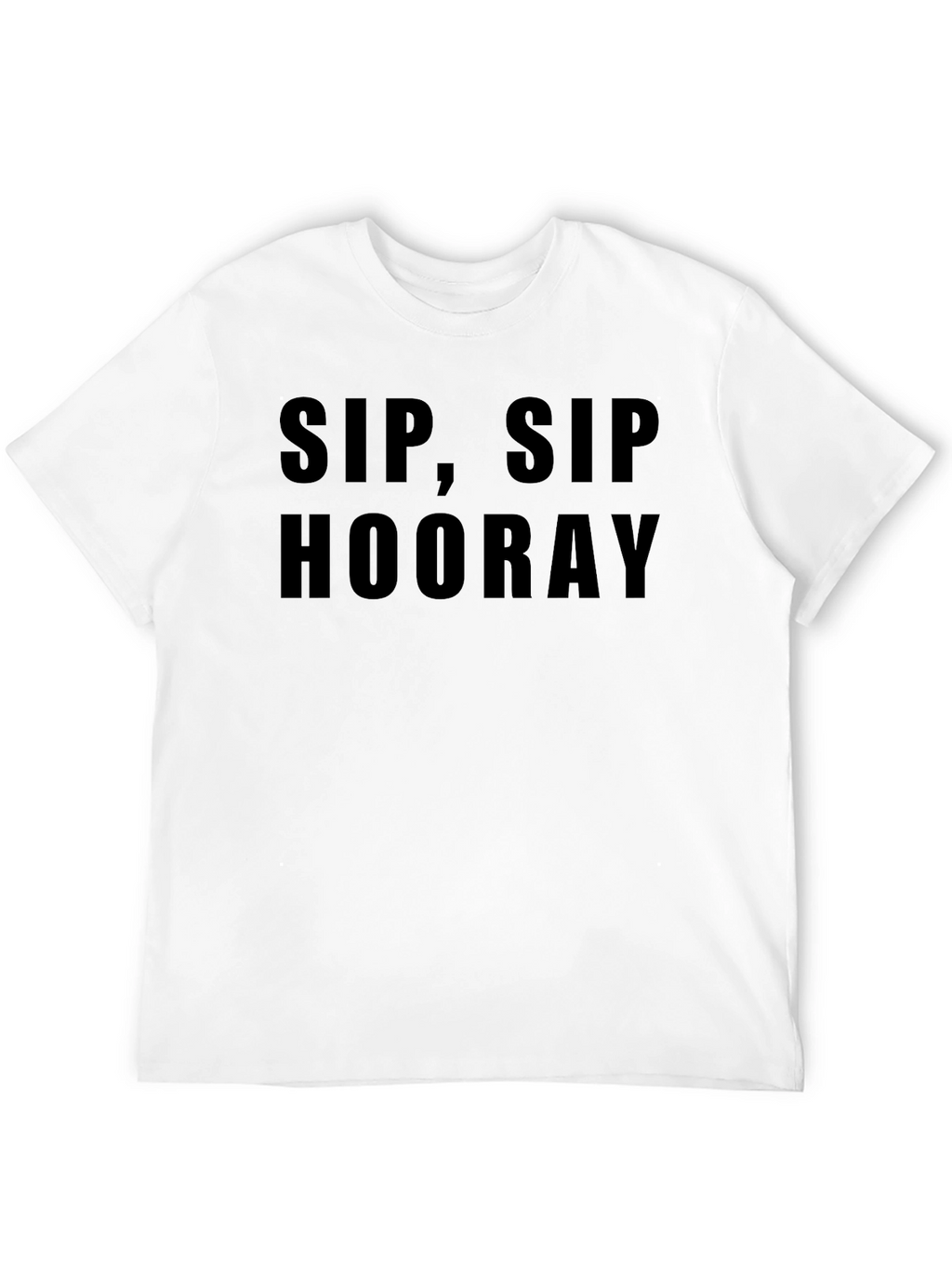 Sip Sip Hooray Black T-Shirt