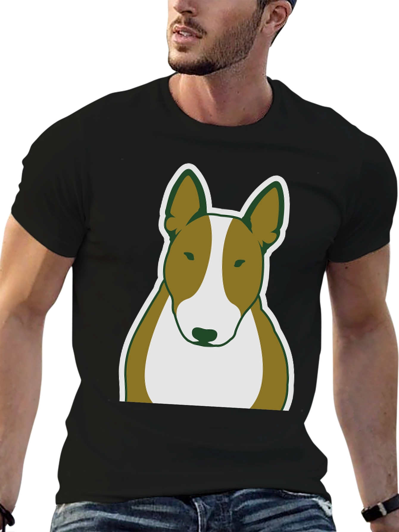 Bull Terrier Dog Graphic Tee - Casual Wear
