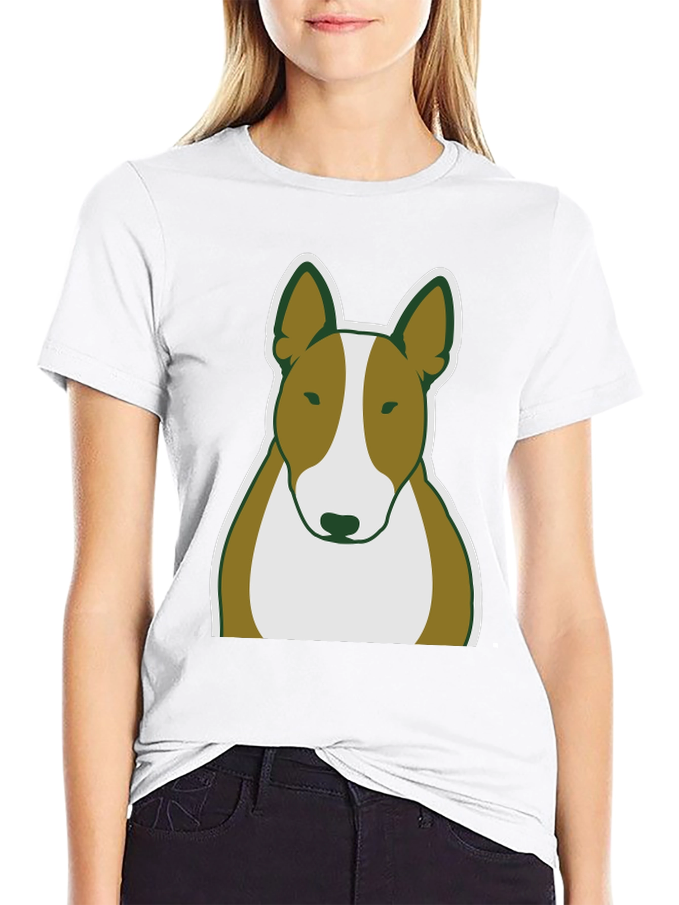 Bull Terrier Dog Graphic Tee - Casual Wear