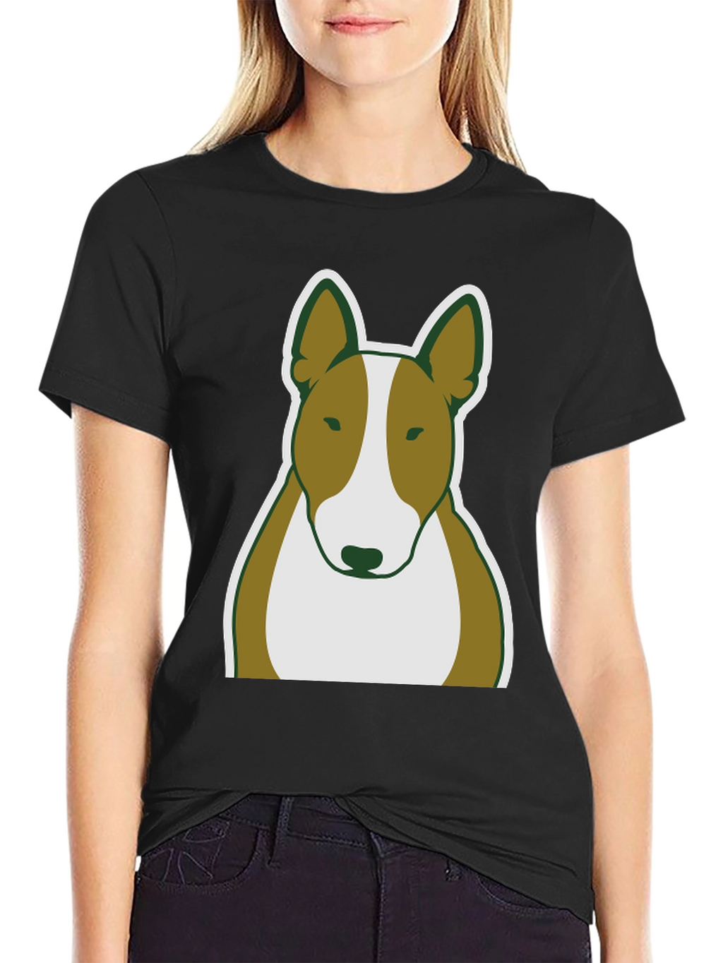 Bull Terrier Dog Graphic Tee - Casual Wear
