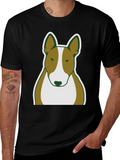 Bull Terrier Dog Graphic Tee - Casual Wear