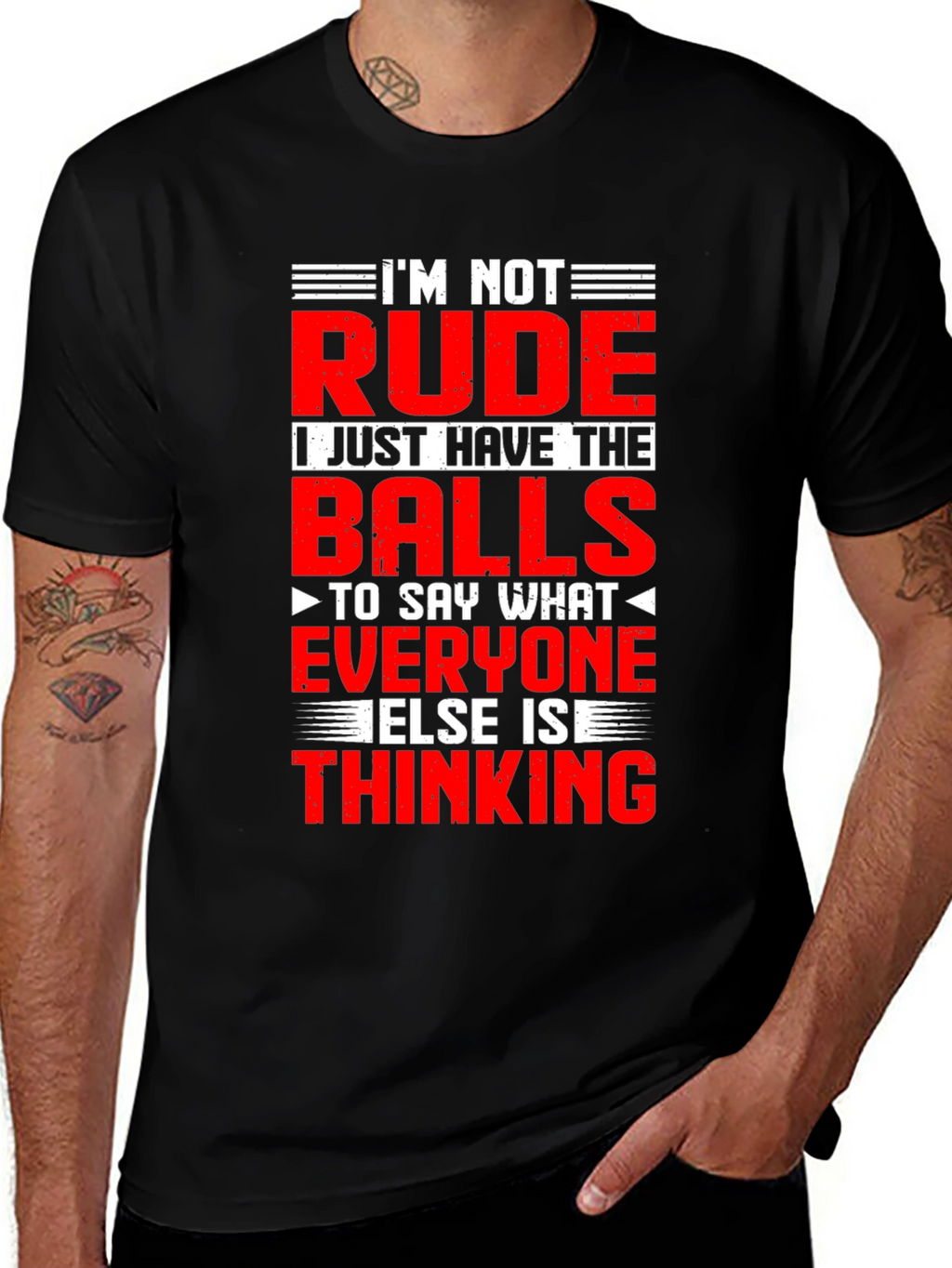 Funny Graphic T-Shirt: Im Not Rude Just Honest