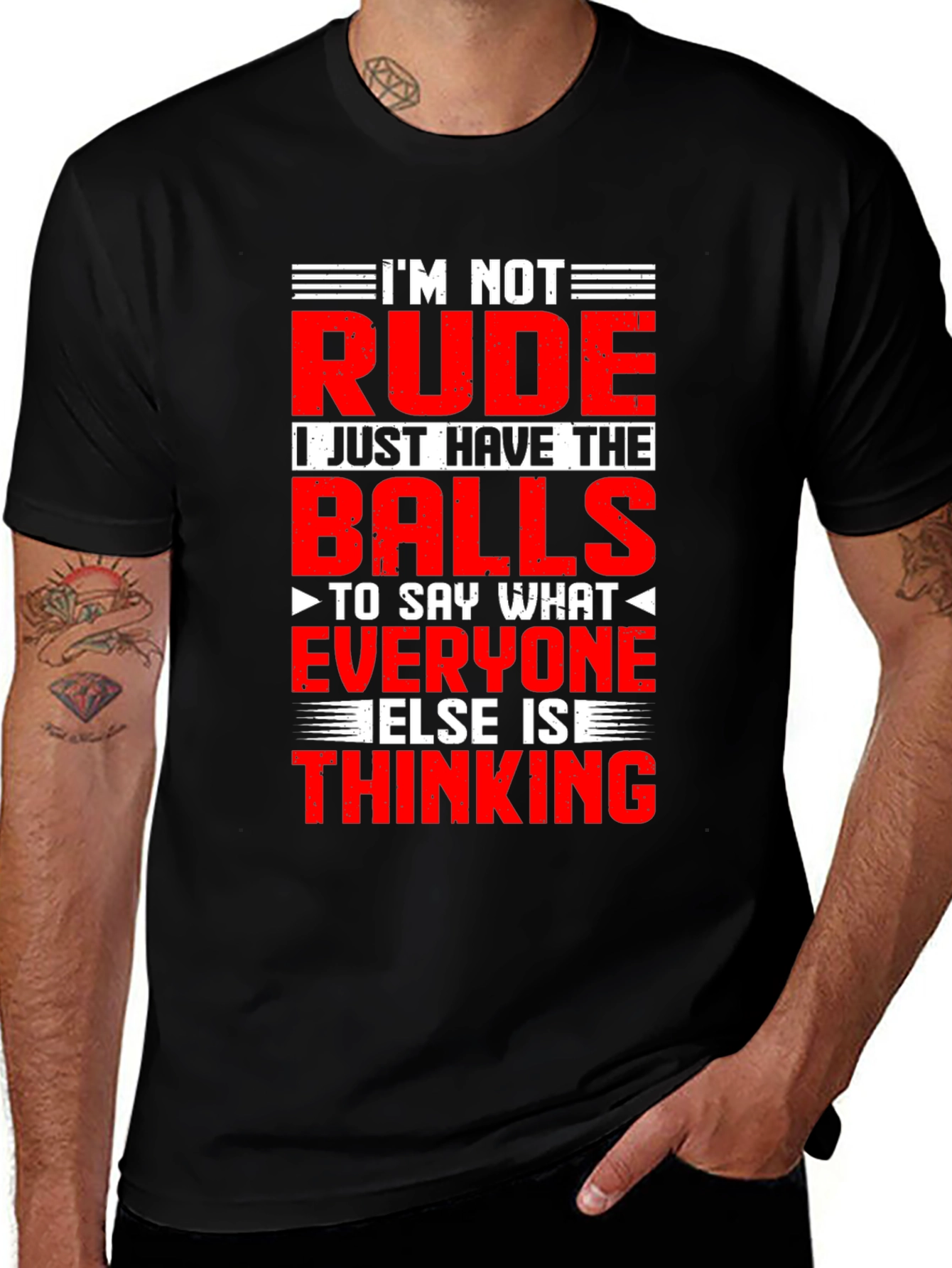 Funny Graphic T-Shirt: Im Not Rude Just Honest