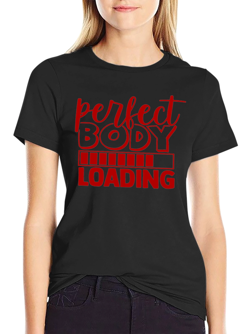 Perfect Body Loading Mens Graphic T-Shirt