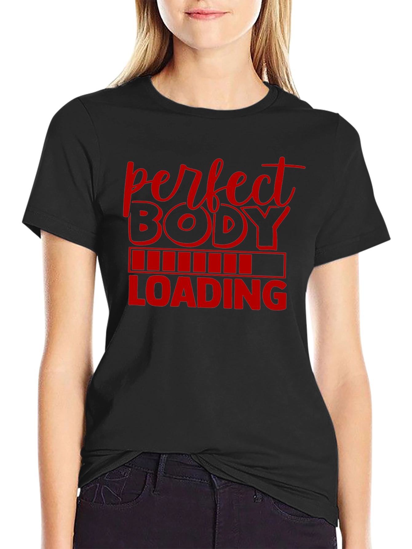 Perfect Body Loading Mens Graphic T-Shirt