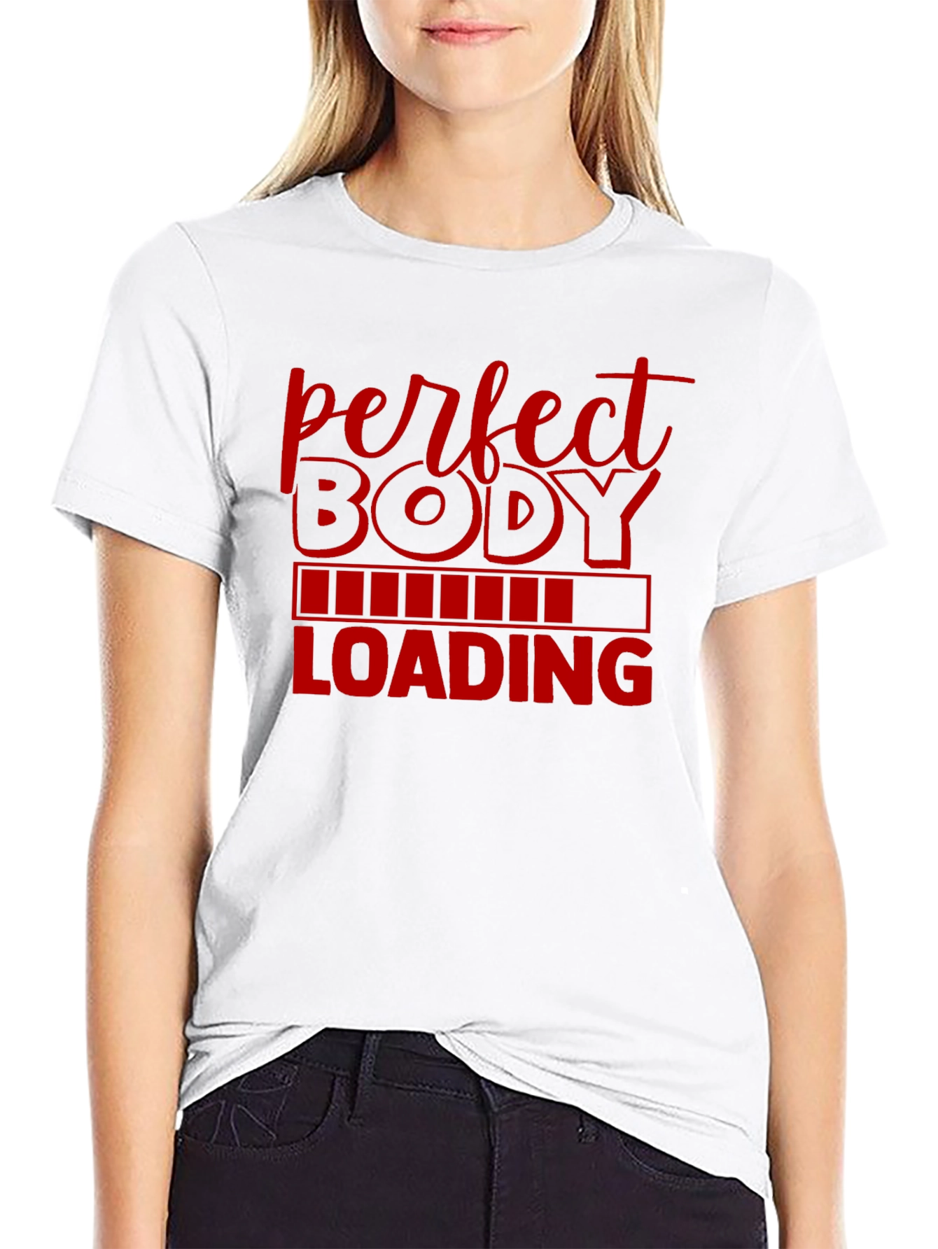Perfect Body Loading Mens Graphic T-Shirt