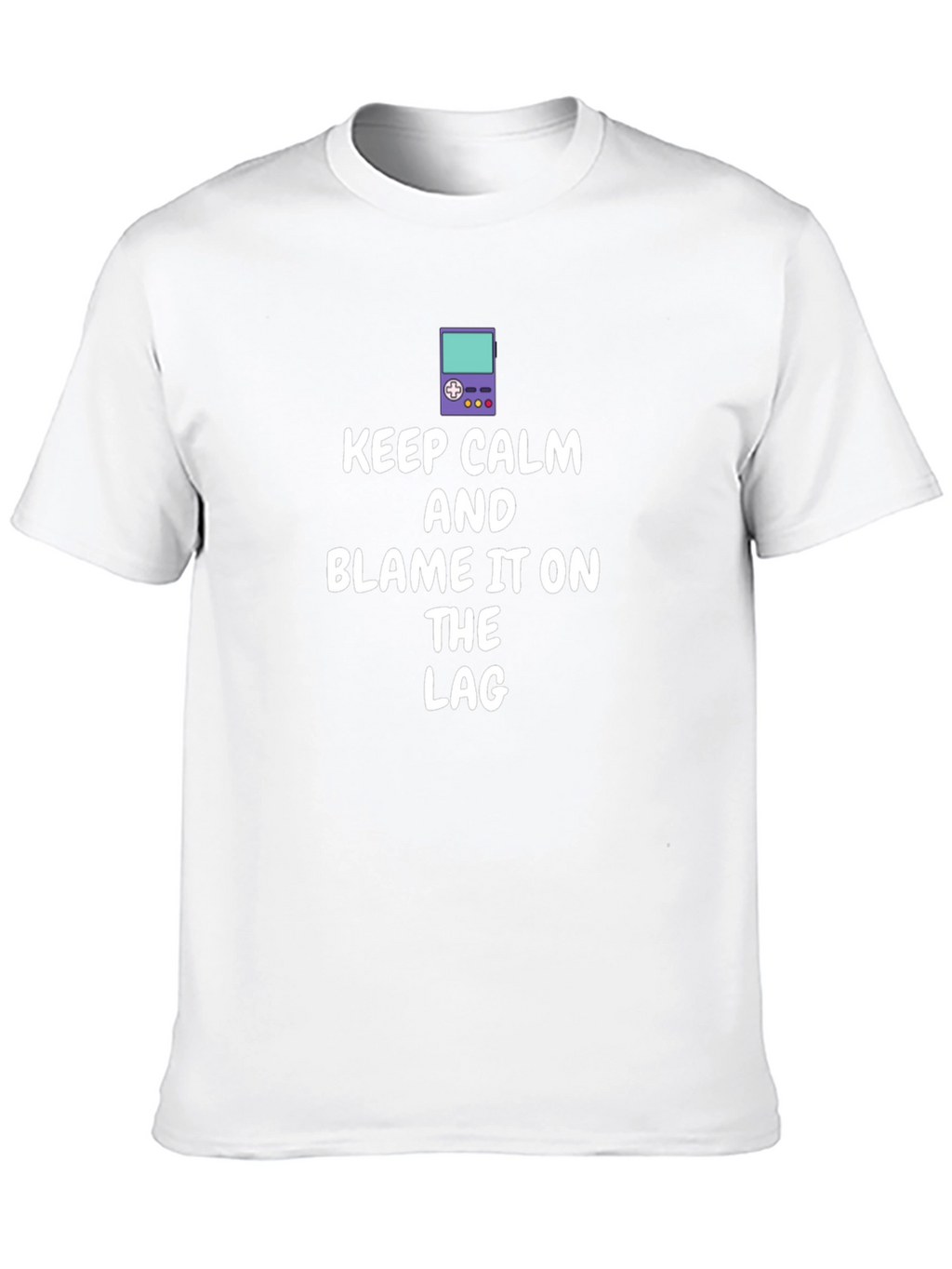 Keep Calm Game Lag T-Shirt - Black Cotton Tee