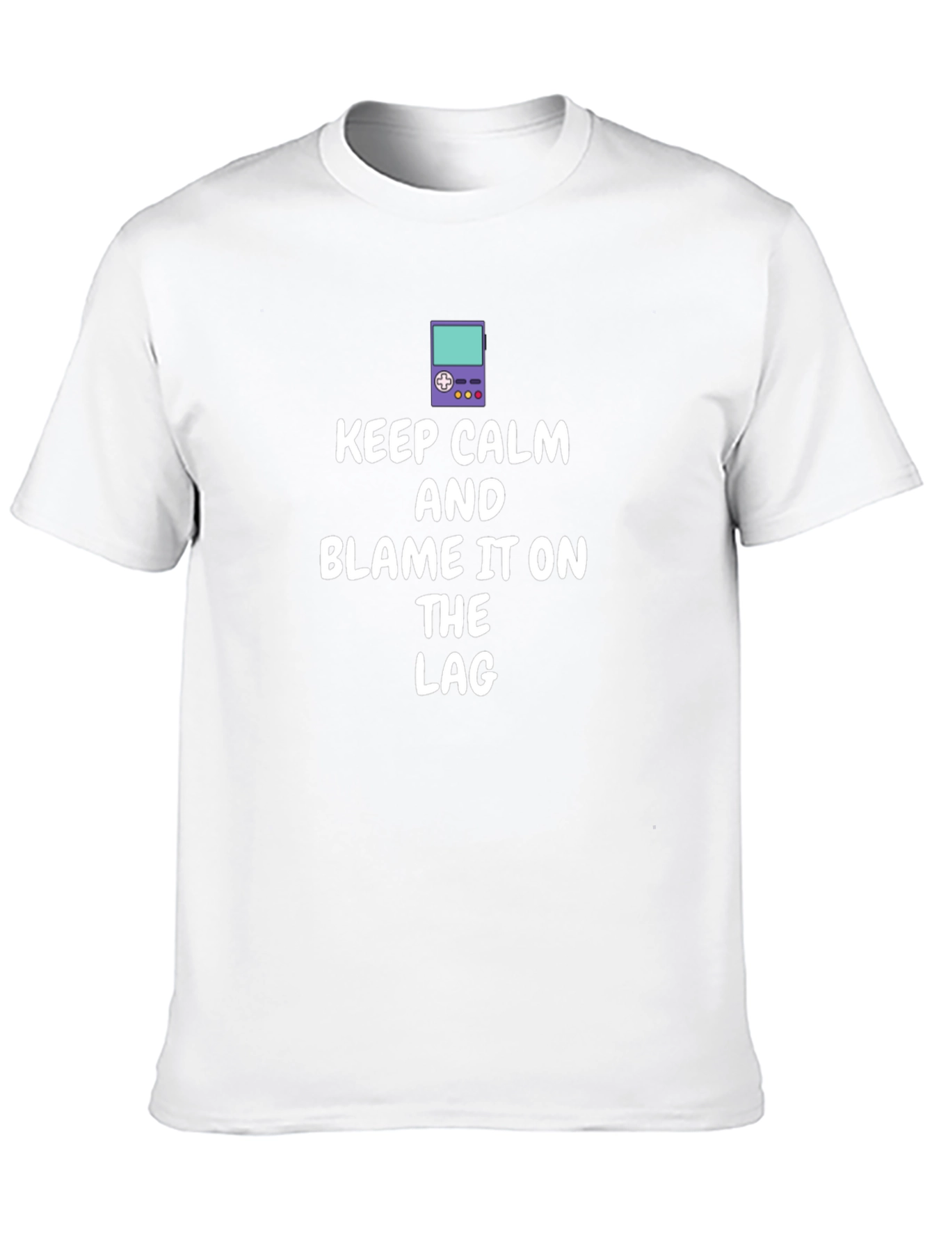 Keep Calm Game Lag T-Shirt - Black Cotton Tee