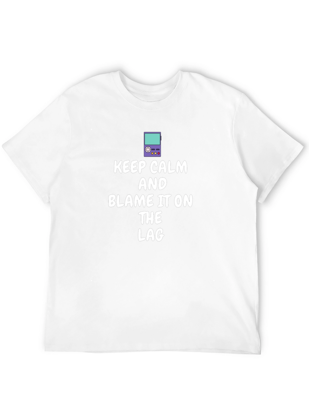 Keep Calm Game Lag T-Shirt - Black Cotton Tee