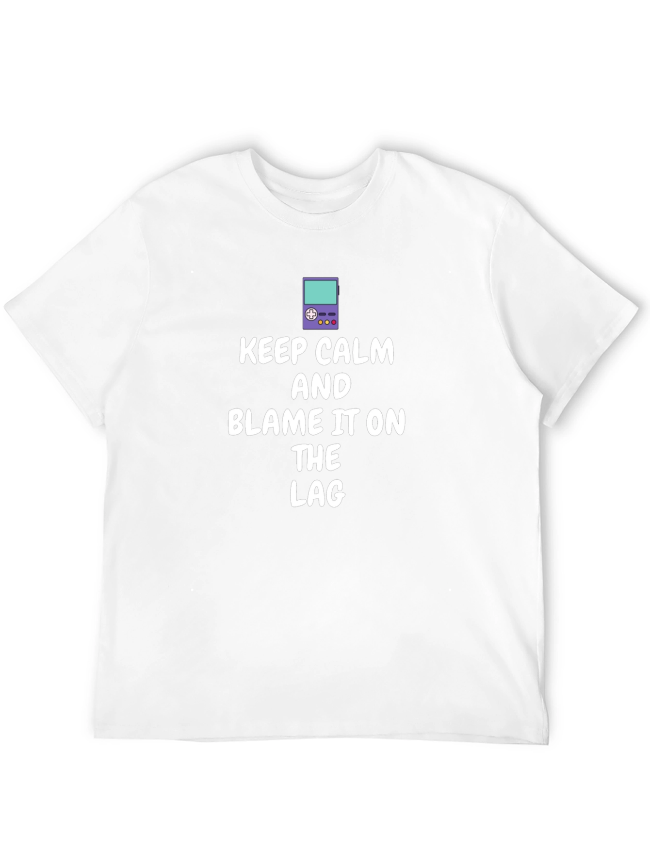 Keep Calm Game Lag T-Shirt - Black Cotton Tee