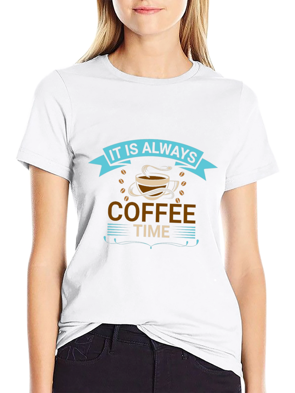It is Always Coffee Time Graphic T-Shirt