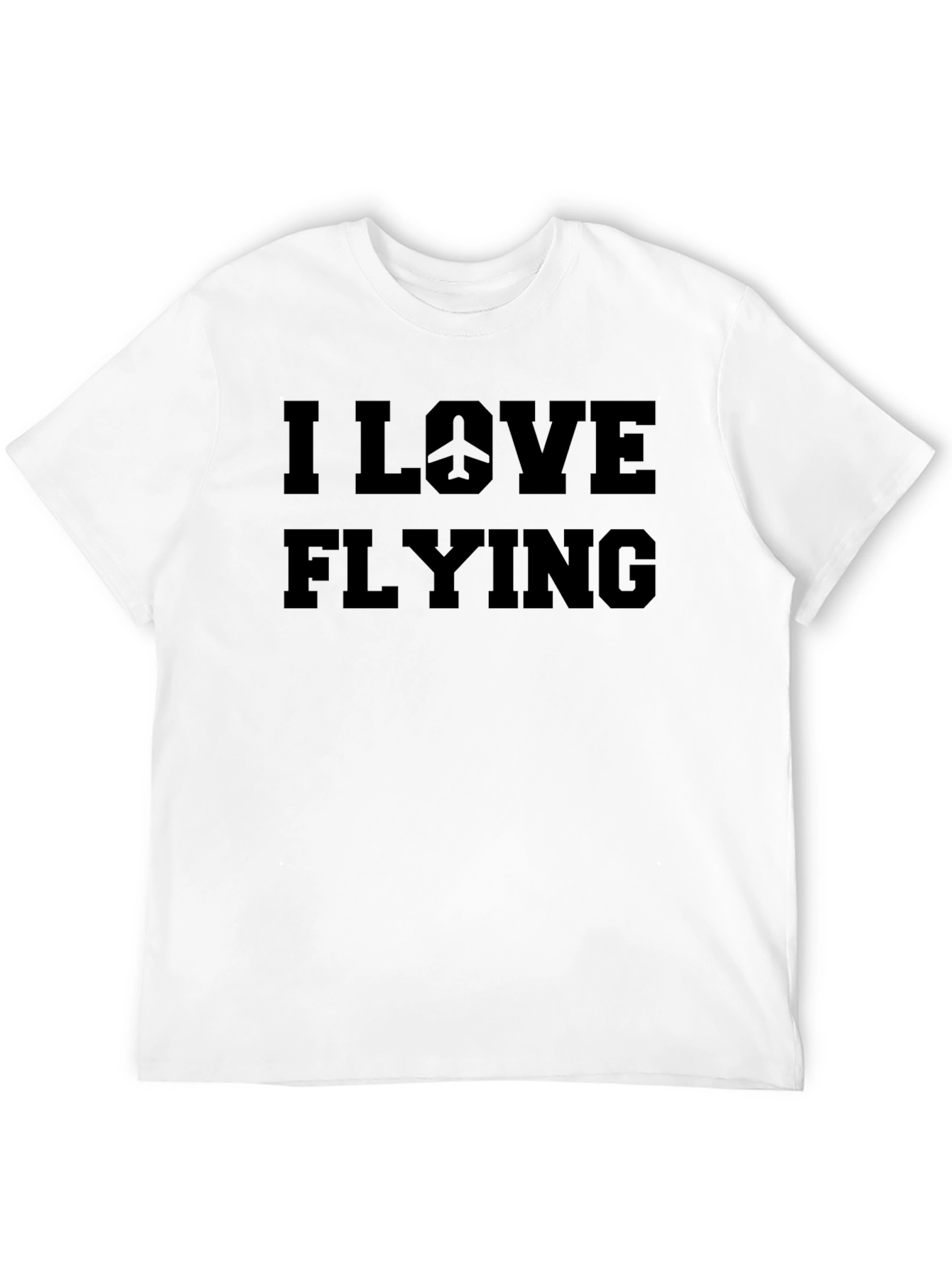 I Love Flying Airplane Graphic T-Shirt
